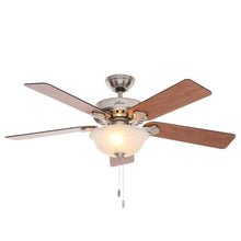 Load image into Gallery viewer, Hunter 53249 Pro's Best Five Minute 52 in. Indoor Brushed Nickel Ceiling Fan