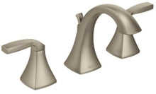 Load image into Gallery viewer, Moen T6905BN Voss 2-Handle High-Arc Widespread Bathroom Faucet, Brushed Nickel