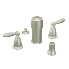 Load image into Gallery viewer, MOEN T5225BN Brantford 2-Handle Bidet Faucet in Brushed Nickel
