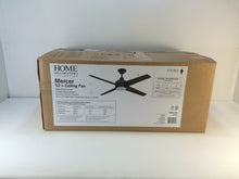 Load image into Gallery viewer, Home Decorators Collection 14726 Mercer 52 in. Matte Black Ceiling Fan 715927
