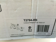 Load image into Gallery viewer, Delta T2794-RB Linden Deck-Mount 3 Hole Roman Tub Trim Kit Venetian Bronze