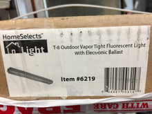 Load image into Gallery viewer, HomeSelects 2-Lamp 32-Watt T8 Grey Fluorescent Vapor Outdoor Tight Fixture 6219