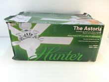 Load image into Gallery viewer, Hunter 53059 Astoria 52" Indoor White Ceiling Fan with Light Kit