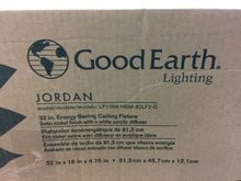 Load image into Gallery viewer, Good Earth LF1088-NSM-32LF2-G Jordan 32" Nickel Satin LED Flush Mount Light