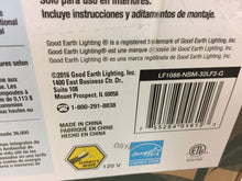 Load image into Gallery viewer, Good Earth LF1088-NSM-32LF2-G Jordan 32" Nickel Satin LED Flush Mount Light