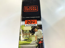 Load image into Gallery viewer, BLACK+DECKER LST400 12" 20V MAX Li-Ion Cordless 2-in-1 String Grass Trimmer