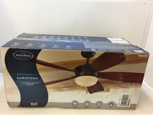 Load image into Gallery viewer, Harbor Breeze 00798 Saratoga 60" Oil-Rubbed bronze Downrod Mount Ceiling Fan