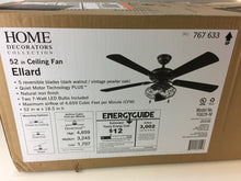 Load image into Gallery viewer, Home Decorators Collection YG629-NI Ellard 52" Natural Iron Ceiling Fan 767633
