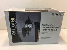Load image into Gallery viewer, Portfolio FB12-001 22.68" H Black Outdoor Wall Light 356737