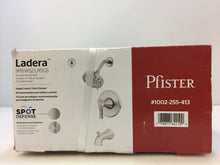Load image into Gallery viewer, Pfister 8P8-WS2LRSGS Ladera 1-Handle 3-Spray Tub & Shower Faucet Brushed Nickel