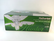 Load image into Gallery viewer, Hunter 52087 Hatherton 46" Indoor White Ceiling Fan with Light Kit