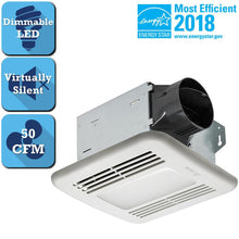 Load image into Gallery viewer, Delta Breez ITG50LED Integrity 50 CFM Ceiling Bathroom Exhaust Fan LED Light