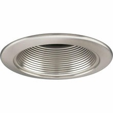 Load image into Gallery viewer, 6-PACK Progress Lighting 4" 12-Volt Brushed Nickel Recessed Baffle Trim P8037-09