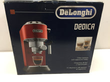 Load image into Gallery viewer, DeLonghi EC680R Dedica Pump 4 Cups Espresso Machine - Red
