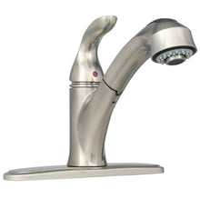Load image into Gallery viewer, EZ-FLO 10383 Tuscany 1-Handle Pull-Out Sprayer Kitchen Faucet Brushed Nickel