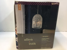 Load image into Gallery viewer, allen + roth B10112 Kavanah 10.55" Chrome Single Crystal Bell Pendant 0810114