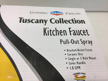 Load image into Gallery viewer, EZ-FLO 10383 Tuscany 1-Handle Pull-Out Sprayer Kitchen Faucet Brushed Nickel