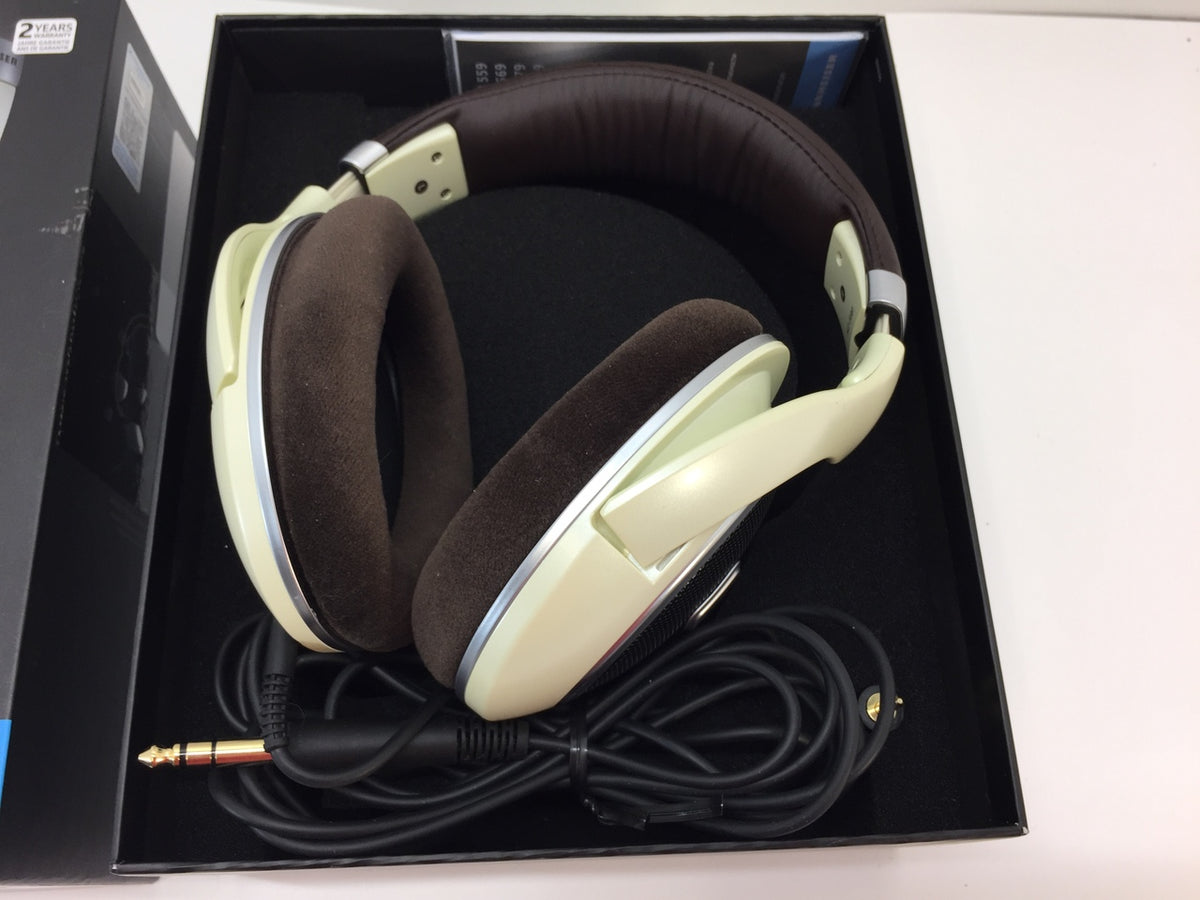 Sennheiser HD 599 Headband Over-Ear Open Back Headphones Ivory