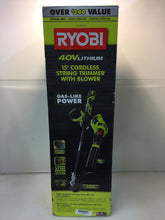 Load image into Gallery viewer, Ryobi RY40920 40V Cordless Lithium-Ion String Trimmer Jet Fan Blower Combo Kit