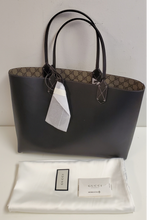 Load image into Gallery viewer, Gucci Ebony Black Reversible GG Leather Tote Bag - Size Medium