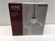 Load image into Gallery viewer, Home Decorators Collection 60424 1-Light Dark Bronze Pendant 1003569397