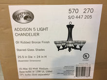 Load image into Gallery viewer, Hampton Bay 14786 Addison 5-Light Oil Rubbed Bronze Chandelier 570270