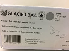 Load image into Gallery viewer, Glacier Bay 67364W-6A04 Builders 8" Widespread Bath Faucet Brushed Nickel