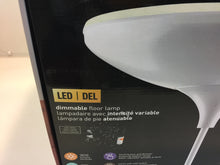 Load image into Gallery viewer, Globe Electric 12783 71" Satin White LED Floor Lamp Torchiere Dimmable