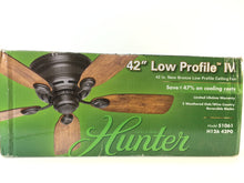 Load image into Gallery viewer, Hunter 51061 Low Profile IV 42 in. Indoor New Bronze Ceiling Fan