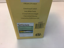 Load image into Gallery viewer, Normande Lighting GP5-3268 18" White All-in-1 LED Desk Lamp with Digital Clock