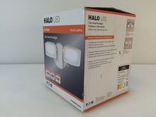 Load image into Gallery viewer, Halo FT1850LWH White Outdoor Integrated LED Dual Head Flood Light