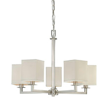 Load image into Gallery viewer, Hampton Bay Menlo N2001 Park 5-Light Brushed Nickel Chandelier 227367