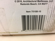 Load image into Gallery viewer, Architectural Mailboxes 7510B-10 Hamilton Black In-Ground Steel Mailbox Post