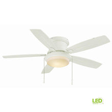 Load image into Gallery viewer, Hampton Bay YG216-MWH Roanoke 48" LED White Ceiling Fan 1002719631