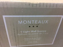 Load image into Gallery viewer, Monteaux Lighting PD5 1-Light Antique Brass Retro Sconce