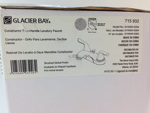 Load image into Gallery viewer, Glacier Bay 67499W-6304 Constructor 4" Centerset 2-Handle Faucet Brushed Nickel