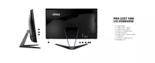 Load image into Gallery viewer, Desktop MSI PRO 22XT 10M 10M-015US 21.5" AiO Touch Intel i3-10100 4GB 1TB Win10