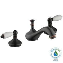Load image into Gallery viewer, Glacier Bay Teapot 8" Widespread 2-Handle Bath Faucet Bronze HD67738W-6027D
