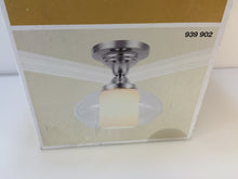 Load image into Gallery viewer, Hampton Bay EC4238NIB 1Light Chrome Dumant Glass Semi-Flush Mount Light 939902