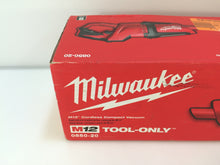 Load image into Gallery viewer, Milwaukee 0850-20 M12 12V Li-Ion Cordless Compact Vacuum (Tool-Only)