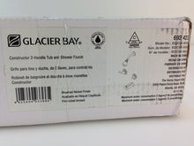 Load image into Gallery viewer, Glacier Bay 833CW-0004 2-Handle Faucet 1-Spray Tub Shower Head Nickel 692422