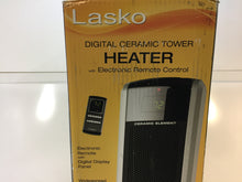 Load image into Gallery viewer, Lasko 5586 1,500-Watt Digital Ceramic Tower Heater with Remote