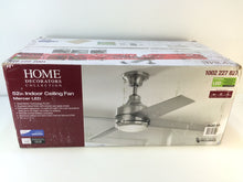 Load image into Gallery viewer, Home Decorators 54725 Mercer 52" LED Brushed Nickel Ceiling Fan 1002227827