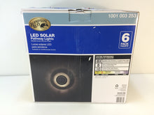 Load image into Gallery viewer, 6-Pk Hampton Bay 93839 Mediterranean Bronze Solar 3-Tier Path Light 1001003253