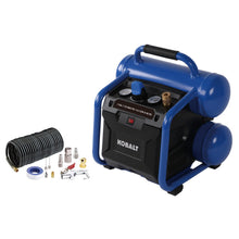 Load image into Gallery viewer, Kobalt 2-Gal 125 Max PSI Portable Electric Twin Stack Air Compressor 0819961