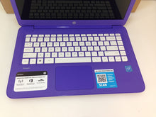 Load image into Gallery viewer, Laptop Hp Stream 14-ax020nr 14" Intel Celeron N3060 1.6Ghz 4GB 32GB Purple