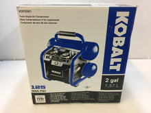 Load image into Gallery viewer, Kobalt 2-Gal 125 Max PSI Portable Electric Twin Stack Air Compressor 0819961