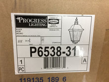 Load image into Gallery viewer, Progress Lighting Andover 1-Light Outdoor Black Hanging Lantern P6538-31