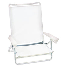 Load image into Gallery viewer, (Lot of 4) Rio Adjustable to 5 Position Beach Lounge Chair, White