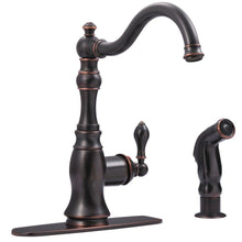 Load image into Gallery viewer, Ultra Faucets UF11245 Bronze 1-Handle Standard Kitchen Faucet Oil Rubbed Bronze